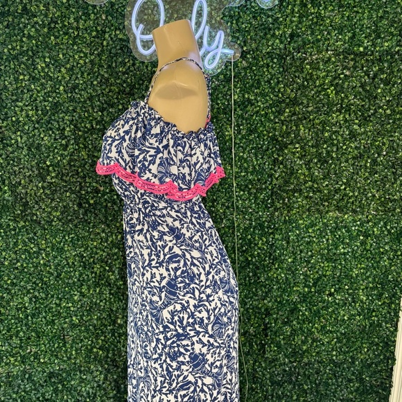 Lilly Pulitzer Vibrant Print Maxi Dress Resort Chic Size XS - Picture 5 of 12